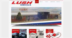 Desktop Screenshot of lushremovals.com